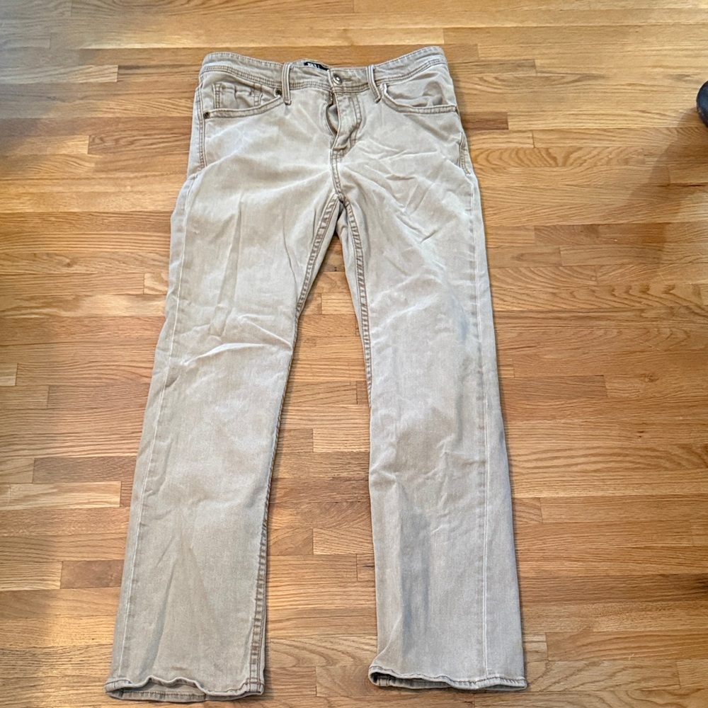 BKE Jake Light Tan Denim Jeans 34x32